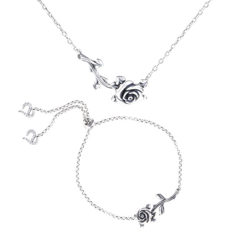 Rose Branch Sterling Silver Jewelry Set
