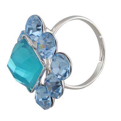 Swarovski Crystal Floral Ring, US size8